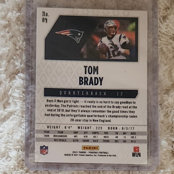 Tom Brady Football Card - Picture 2 of 2